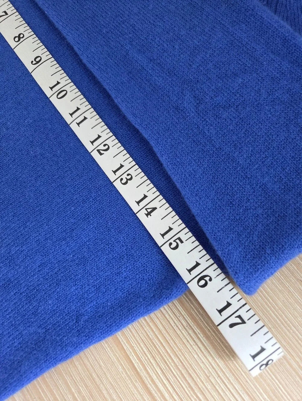 J. McLaughlin Jamey Cobalt Blue Cashmere Button Cuff Sweater Womens Size XS